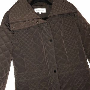 Adorable and warm brown Calvin Klein long jacket